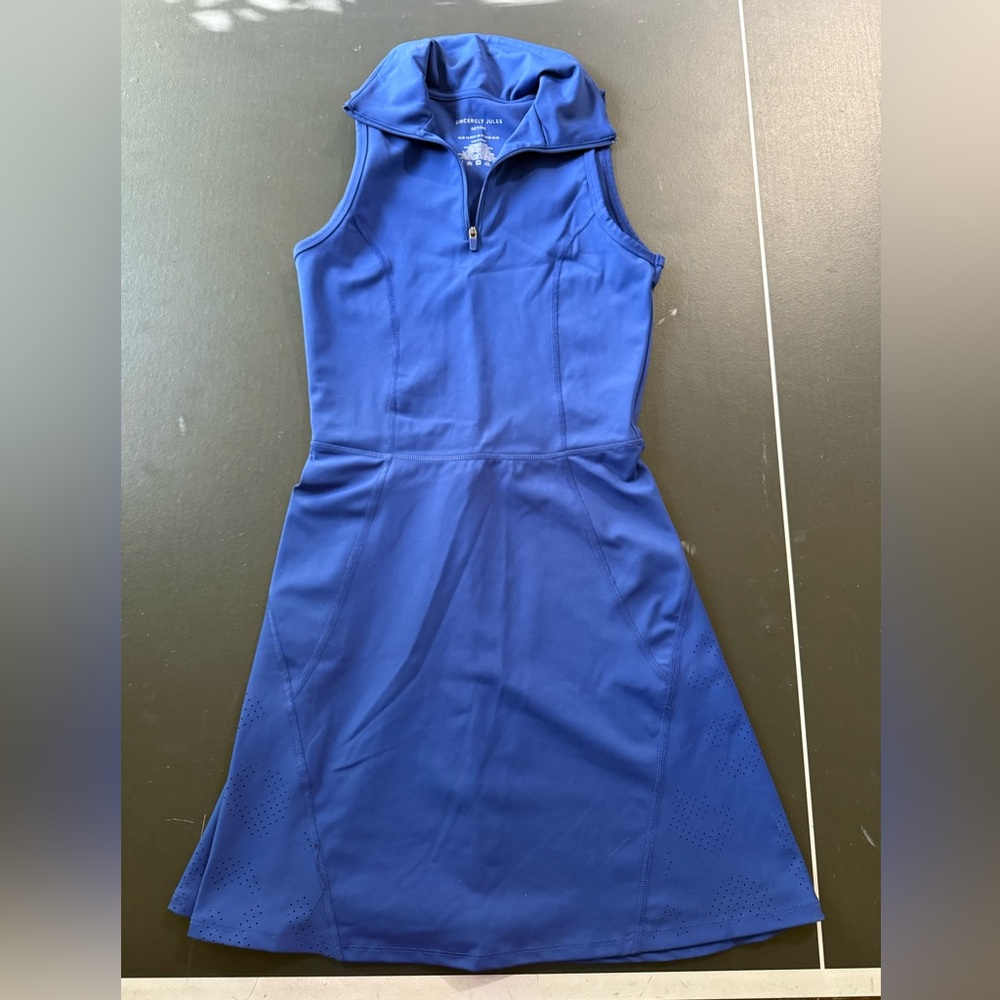 Sincerely Jules Blue Quarter Zip Athletic Dress